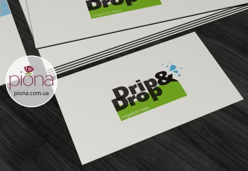 Дизайн логотипа и фирменного стиля Drip&Drop TM ирригационная лента для сельского хозяйства. Дизайн логотипу та фірмового стилю Drip&Drop TM іригаційна стрічка для сільського господарства.